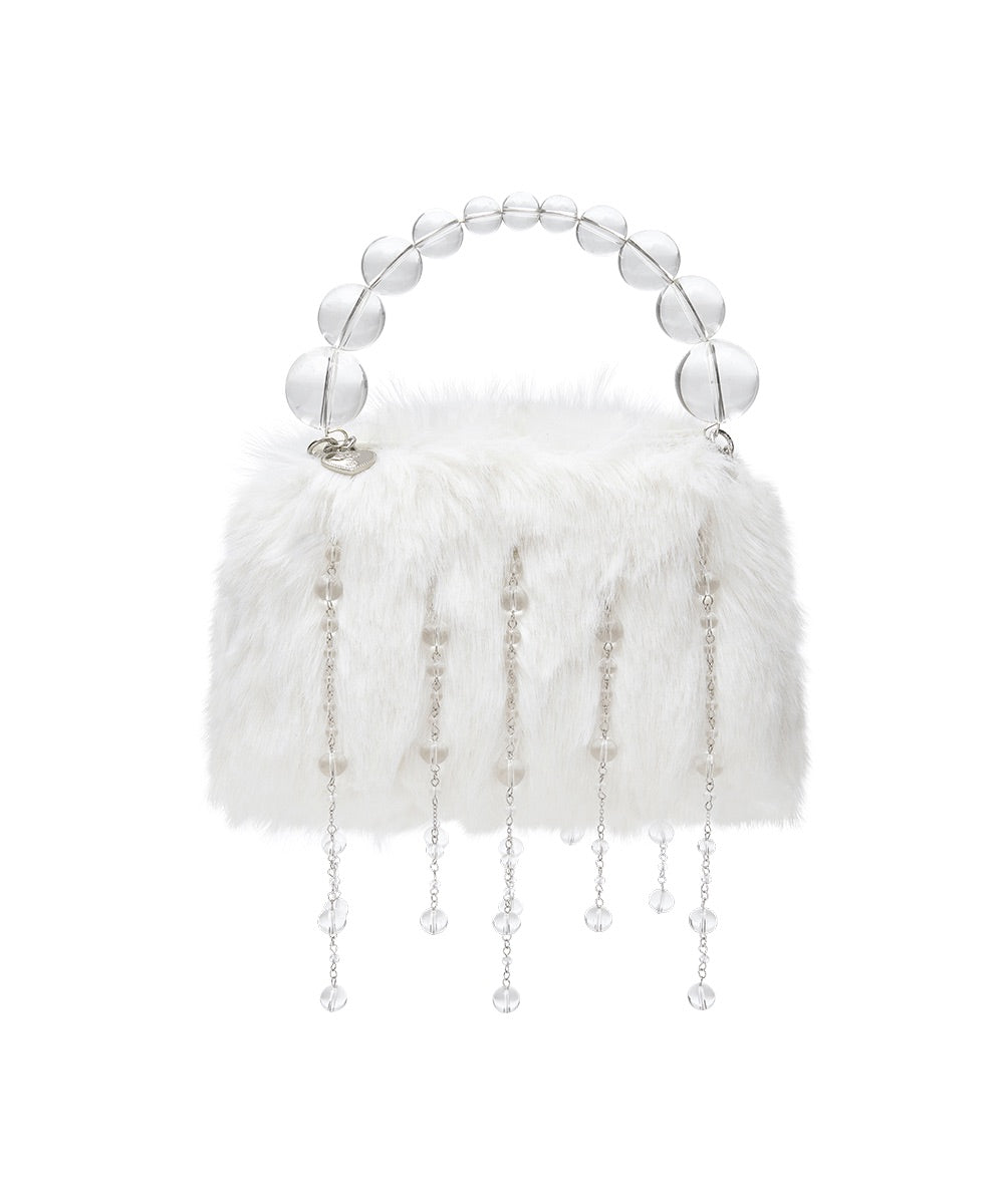 กระเป๋าถือ X SUSAN FANG FURRY BUBBLE RAIN BAG - WHITE