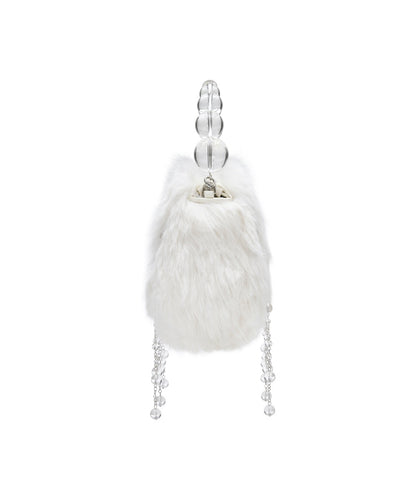 กระเป๋าถือ X SUSAN FANG FURRY BUBBLE RAIN BAG - WHITE