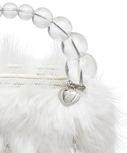 กระเป๋าถือ X SUSAN FANG FURRY BUBBLE RAIN BAG - WHITE
