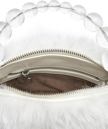กระเป๋าถือ X SUSAN FANG FURRY BUBBLE RAIN BAG - WHITE