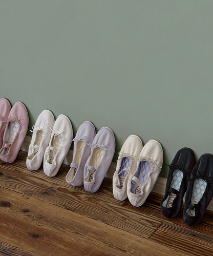 รองเท้าลำลอง WISLEY QUILTED SCRUNCH FLAT - PINK