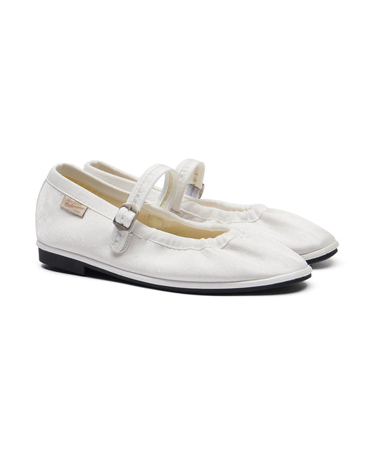 WISLEY QUILTED SCRUNCH MARYJANE - WHITE