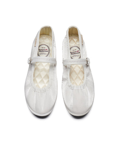 รองเท้าแมรี่เจน WISLEY QUILTED SCRUNCH MARYJANE - WHITE
