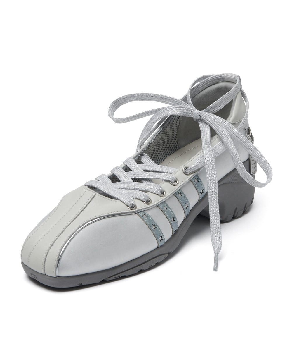 รองเท้าผ้าใบ X ILLIT BLISS HEELS LACEUP SNEAKERS - WHITE