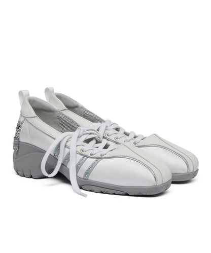 รองเท้าผ้าใบ X ILLIT BLISS HEELS LACEUP SNEAKERS - WHITE