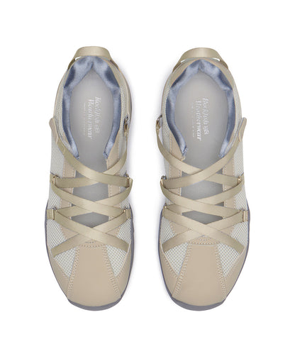 ZANE X-STRAP SNEAKERS - BEIGE