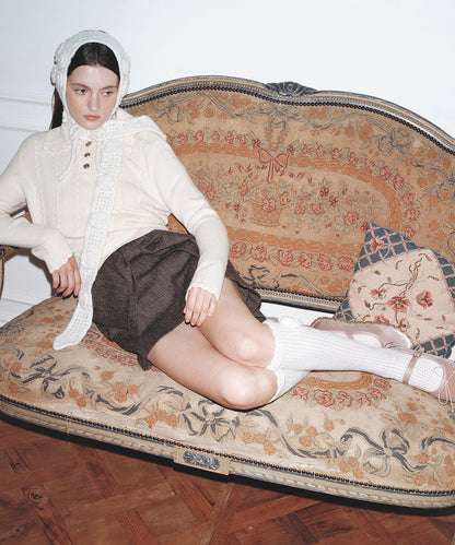 ถุงเท้า CROCHET SOCKS - IVORY