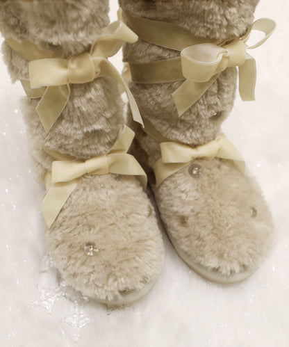 รองเท้าบูทกันหนาว X SUSAN FANG FURRY LONG BOOTS - BEIGE