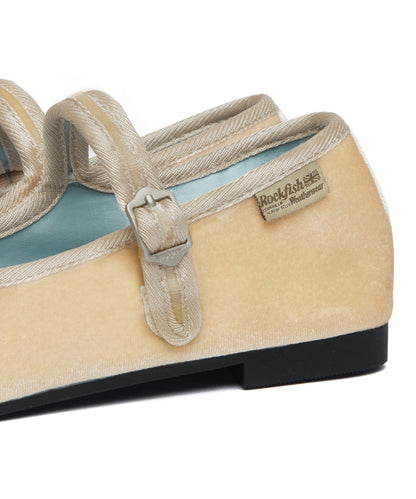 รองเท้าแมรี่เจน BELLA QUILTED MARYJANE - BEIGE