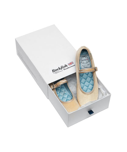 รองเท้าแมรี่เจน BELLA QUILTED MARYJANE - BEIGE