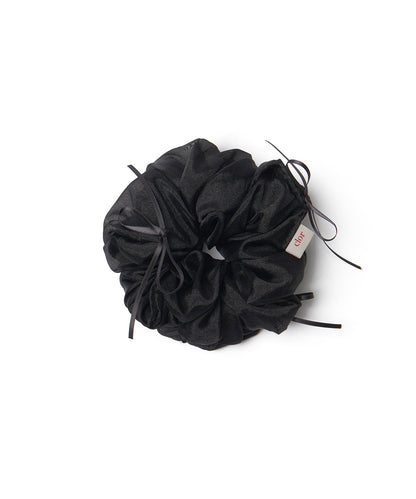 ยางรัดผม RIBBON ORGANZA SCRUNCHIE - BLACK
