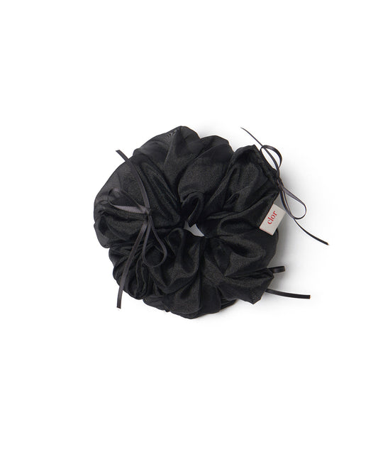 ยางรัดผม RIBBON ORGANZA SCRUNCHIE - BLACK