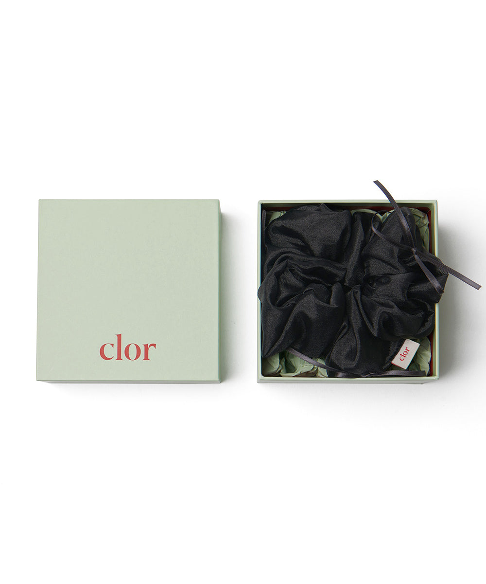 ยางรัดผม RIBBON ORGANZA SCRUNCHIE - BLACK