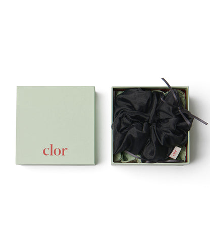 ยางรัดผม RIBBON ORGANZA SCRUNCHIE - BLACK