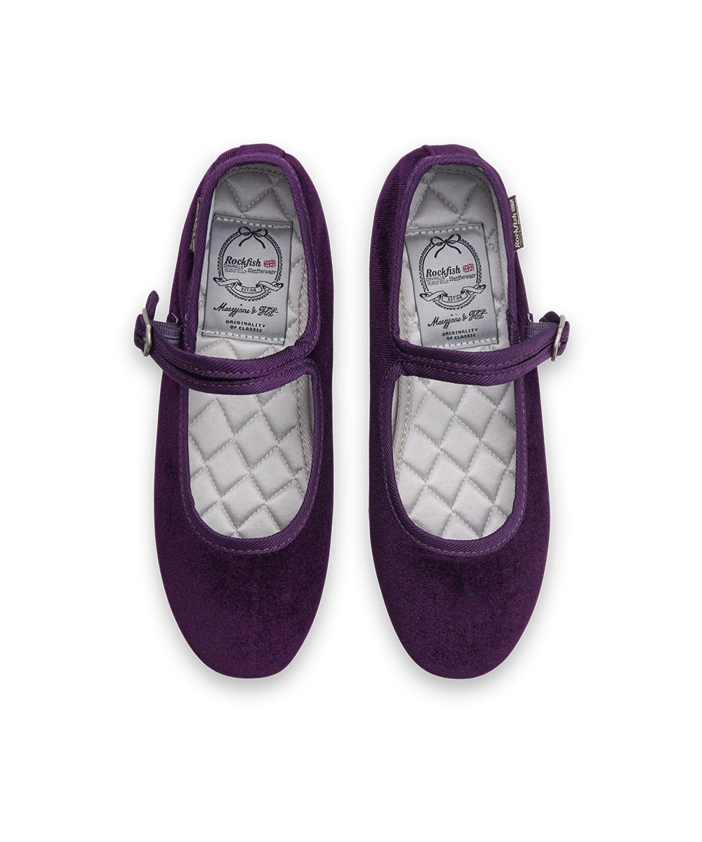 รองเท้าแมรี่เจน BELLA QUILTED MARYJANE - PURPLE