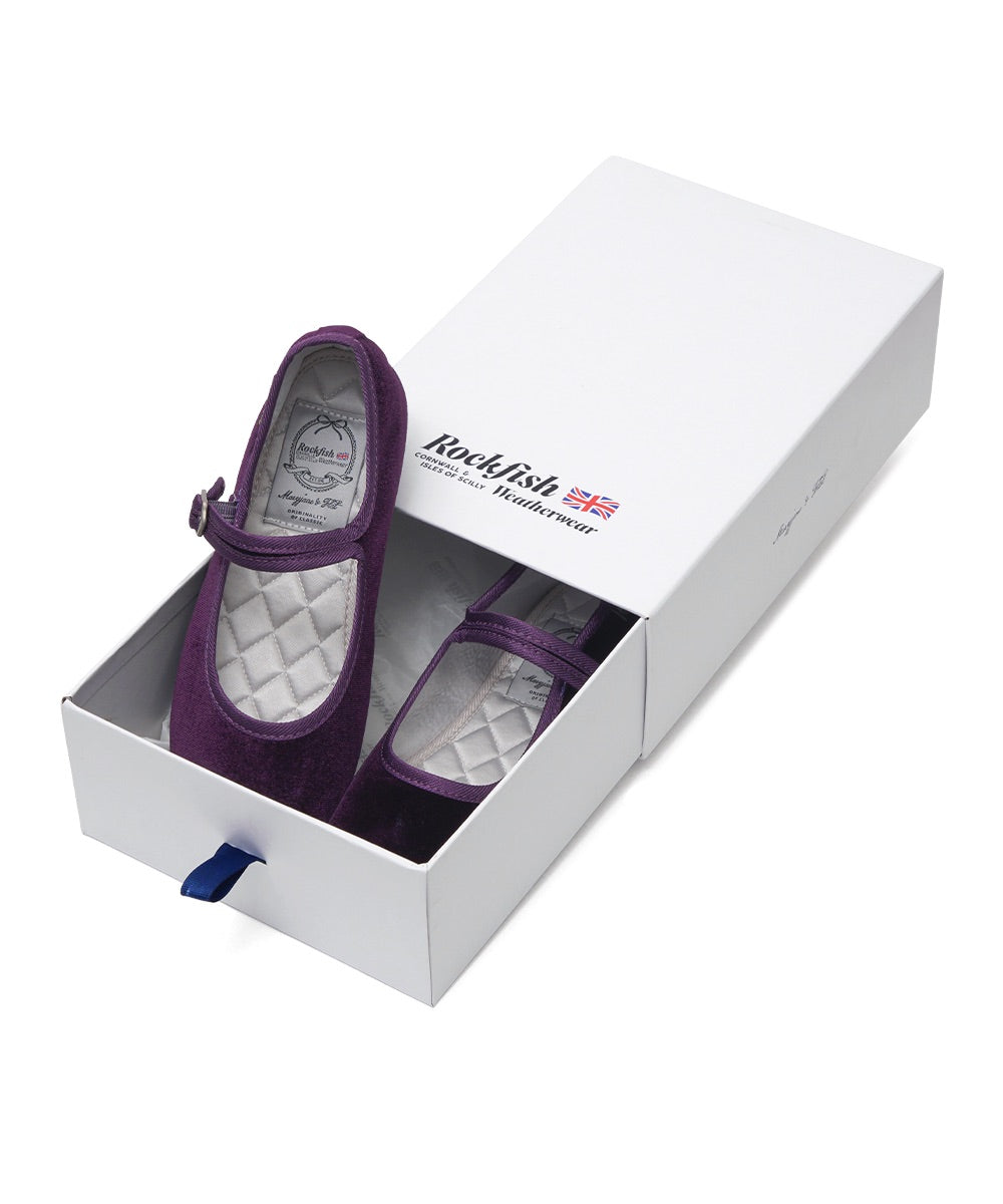 รองเท้าแมรี่เจน BELLA QUILTED MARYJANE - PURPLE