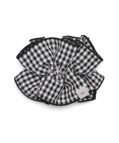 ยางรัดผม SEERSUCKER SCRUNCHIE - BLACK