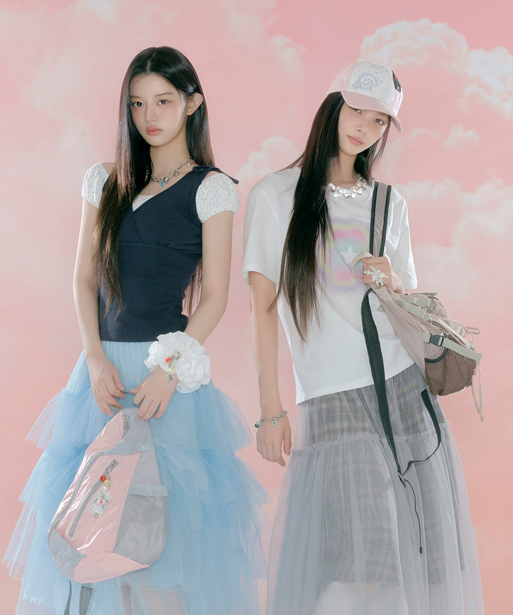 พวงกุญแจ X ILLIT BEADS KEYRING - IVORY